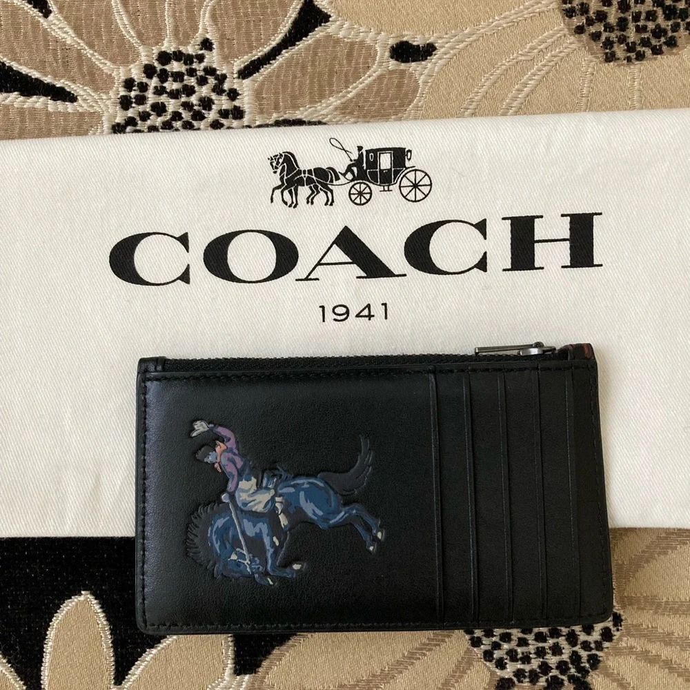 Coach Rodeo Zip Card Case - Picture 2 of 2
